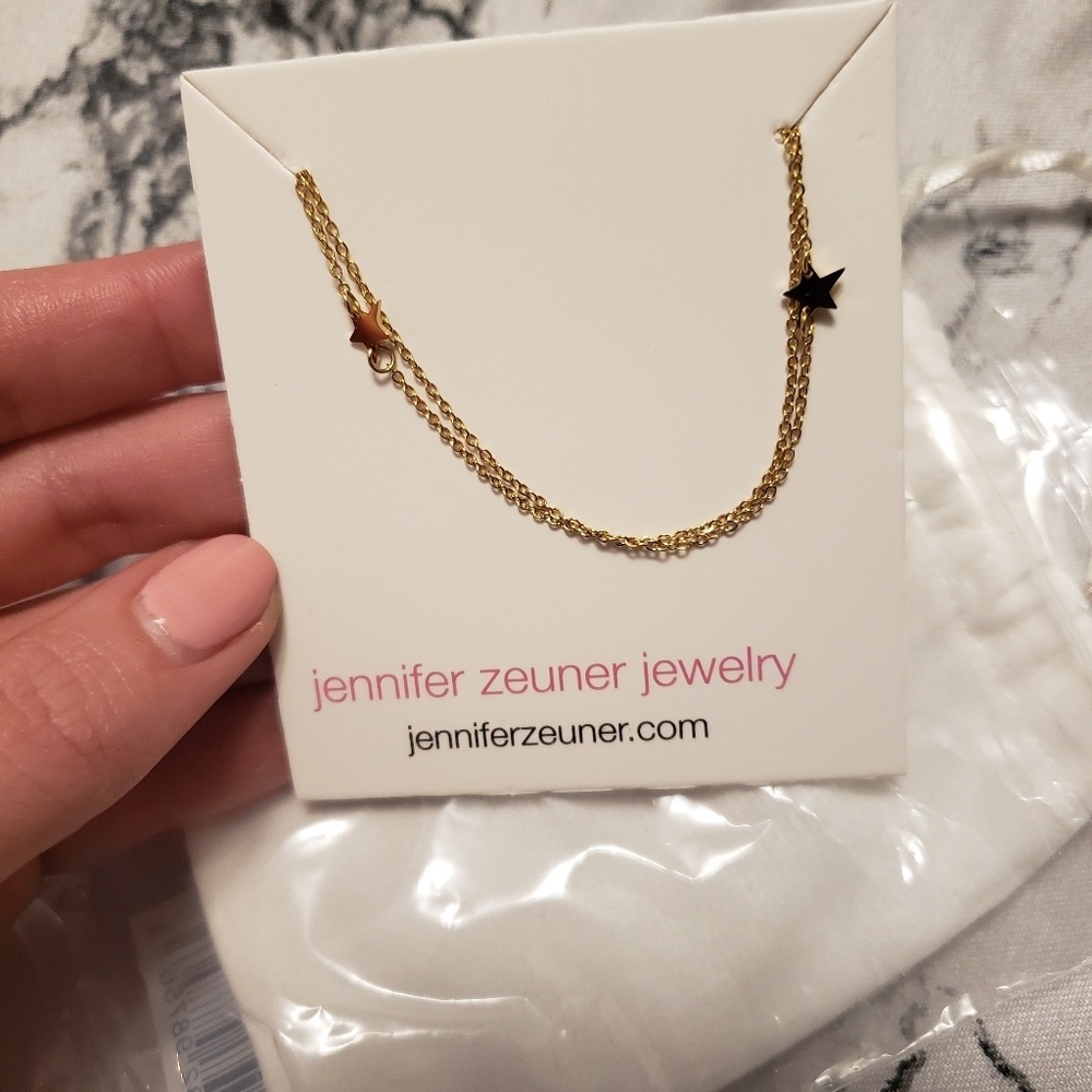 necklace 2 stars gold